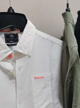 新西兰NZA男士休闲夏季衬衫棉麻混纺水洗柔软舒适透气吸汗薄款