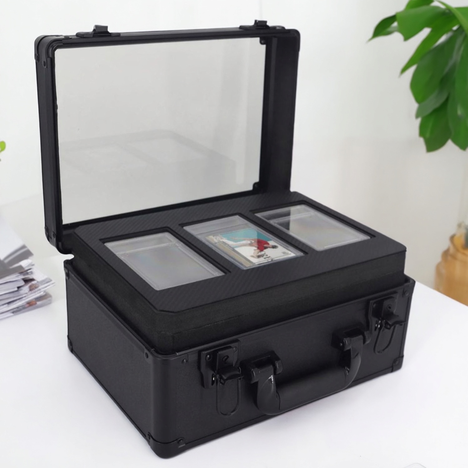 PSA公博评分卡CCG鉴定卡BGS评级卡收纳箱WS手提箱TCG收藏卡收纳盒