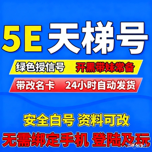 5ecsgo号 csgo5e账户 授信优先小号 5e授信账号 5e过风险号 5e
