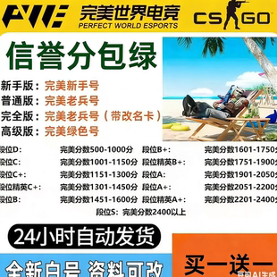 完美世界csgo号竞技平台低分天梯号csgo2新手D段位老兵账号小号