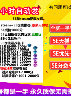 csgo账号5ecsgo号5e天梯帐号5ecsgo2小号/csgo分数号5e账户授信