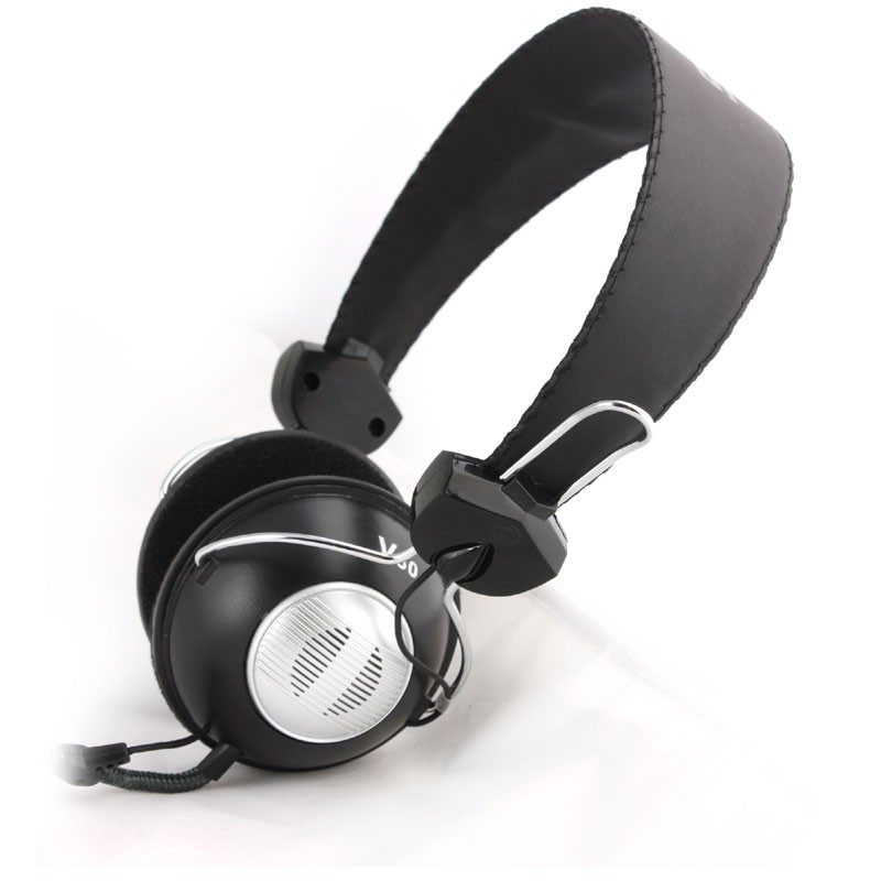 Salar/声籁 V80 台式有线电脑头戴式音乐耳机耳麦 带麦克风重低音