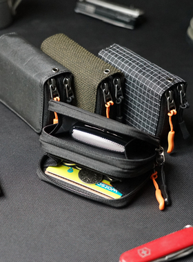 DOOMGEAR双层拉链收纳包XPAC男女士大容量拉链零钱包卡位钥匙包