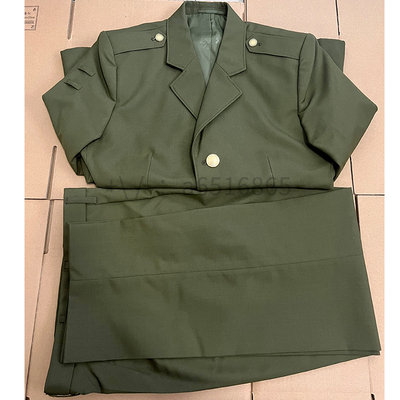 正品库存老货87凡立丁女款绿军套装老式夏服绿服装春秋服老兵套装