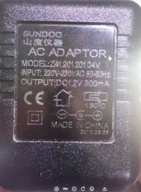 适用于 山度弹簧测力计SH-50 SH100数显式推拉力计12V充电器