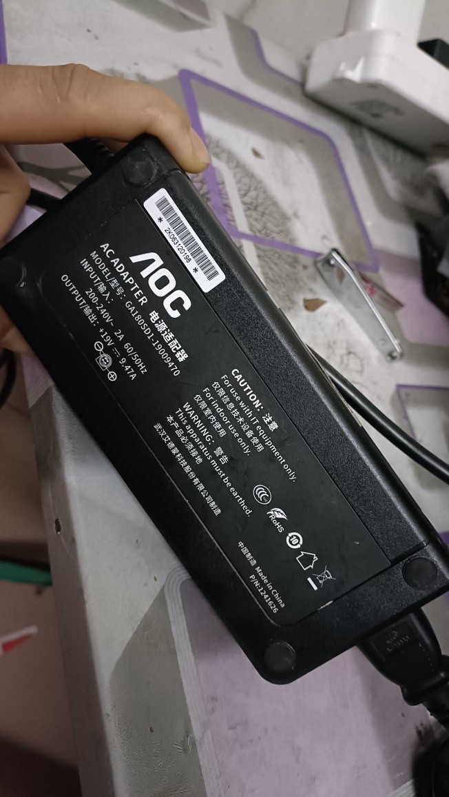 通用 GA180SD1-19009470 电源适配器 充电器 电源线19v9.47a 四针