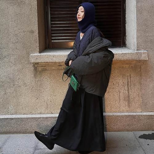 ABow2024围裹式经典H廓形棉服