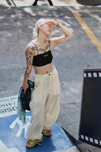 宽松百搭美式复古辣妹风工装