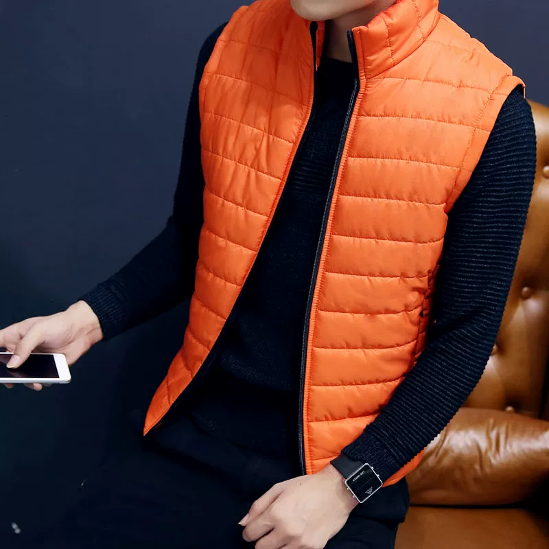 2019 mới mùa xuân và mùa thu mỏng cotton dày vest nam áo khoác ngắn nam phiên bản Hàn Quốc của vest tự canh vest vest quần áo nam - Áo thể thao