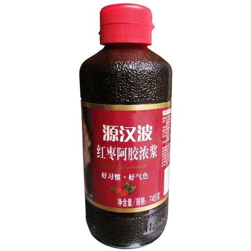 山西特产源汉波红枣浓浆 阿胶浓浆745克大瓶 经典配方 冲调饮品 - 封面