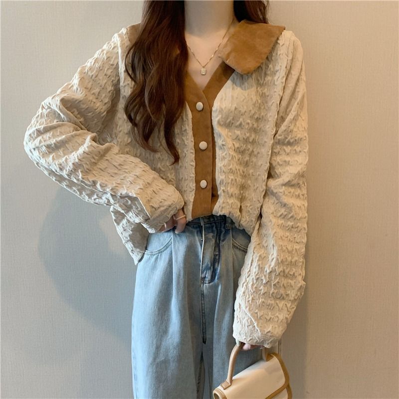 特大码300斤法式V领正肩衬衫女胖mm秋冬新款打底显瘦遮肚百搭上衣