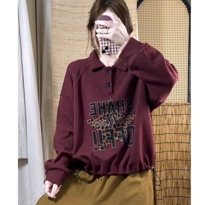 胖mm特大码300斤时尚字母印花卫衣女秋冬新款宽松洋气抽绳上衣潮