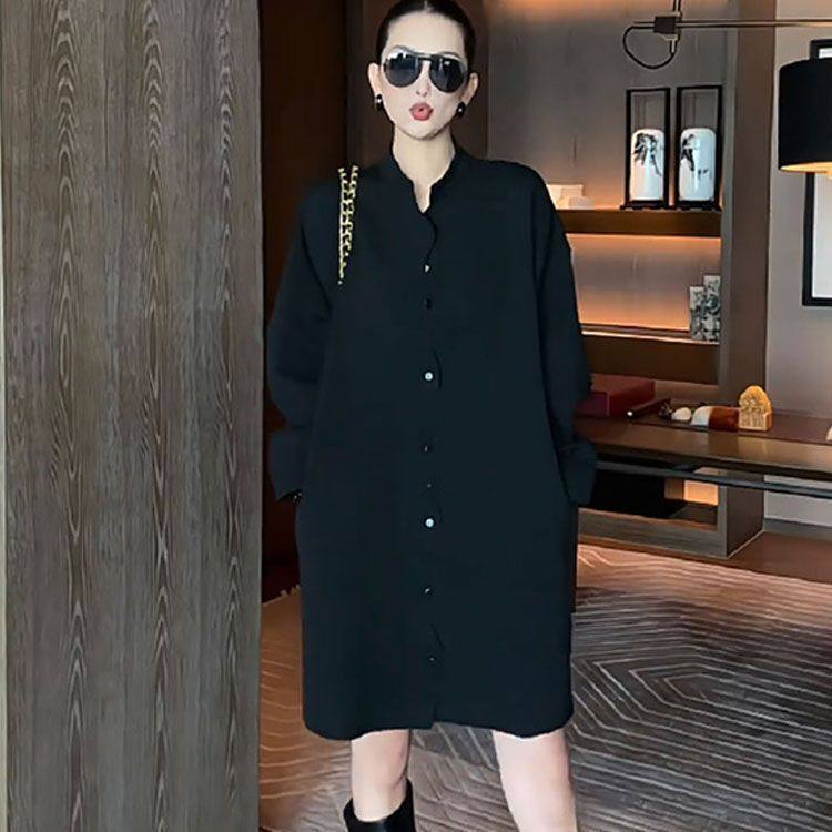 胖mm特大码300斤绝美黑色卫衣连衣裙女2026新款叠穿遮肉直筒裙子,女装/女士精品,连衣裙,淘宝优惠券,粉丝福利购,淘宝优惠卷