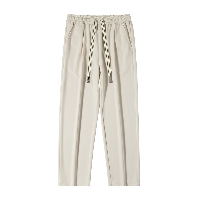 DK780-P55男春秋款痞帅拖地裤运动卫裤阔腿直筒宽松黑色休闲,男装休闲裤,电商D310（原电商305）
