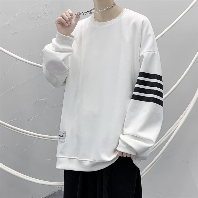 中性风81514-P55卫衣男春季大码宽松衣服男装ins潮流圆领外套春秋图片