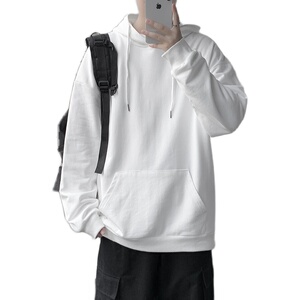 8552-P40卫衣男情侣款宽松百搭撞色连帽长袖T恤港风休闲潮牌图片