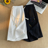 K223-P38日系风工装短裤男款夏季宽松潮直筒男生运动五分休闲，男装休闲裤，电商D310（原电商305）