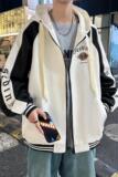 83097-P75外套男生春秋薄款高级感褂子潮牌痞帅炸街潮流宽松夹克，男装夹克，电商D310（原电商305）
