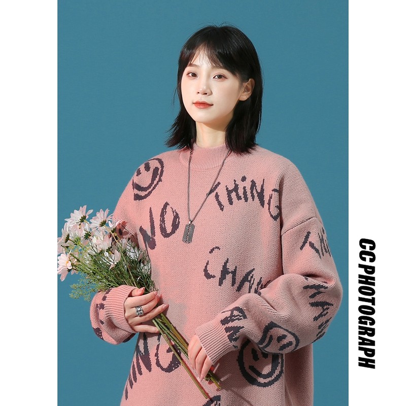 86811-P65中性毛衣男潮流嘻哈宽松2022秋冬新款ins港风潮牌针织衫，男装针织衫/毛衣，电商D310（原电商305）