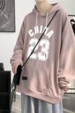 W521-P38黑色连帽卫衣男秋季新款潮牌宽松大码字母印花港风百搭，男装卫衣，电商D310（原电商305）