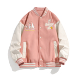 JK027-P70棒球服男春秋设计感小众港风chic复古刺绣情侣夹克外套，男装夹克，电商D310（原电商305）