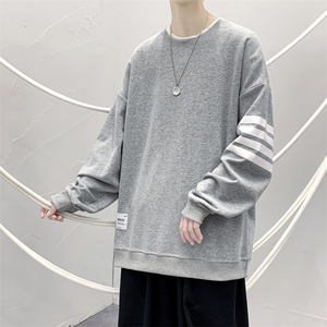 中性风81514-P55卫衣男春季大码宽松衣服男装ins潮流圆领外套春秋图片