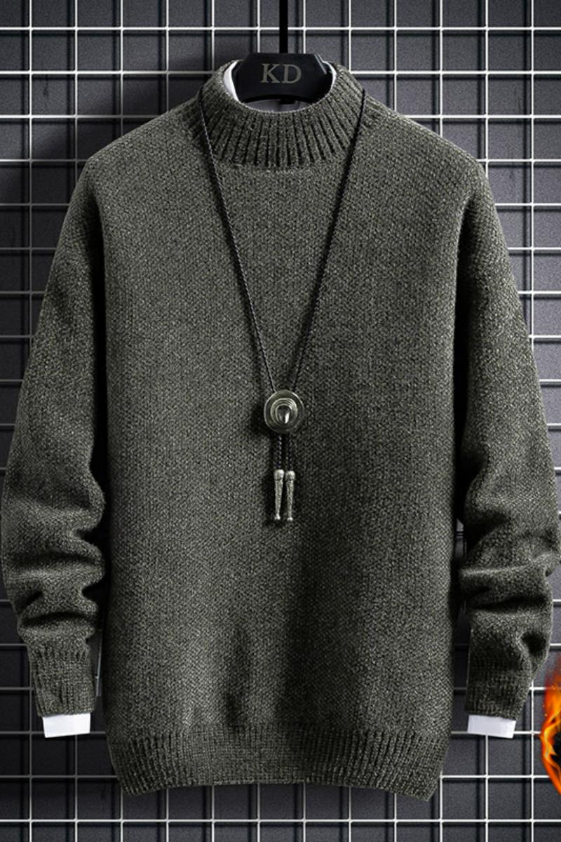 99101-P63秋冬季毛衣服加绒加厚男士打底针织衫半高领潮流,男装针织衫/毛衣,电商D310（原电商305）