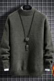 99101-P63秋冬季毛衣服加绒加厚男士打底针织衫半高领潮流，男装针织衫/毛衣，电商D310（原电商305）