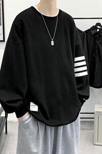中性风81514-P55潮男卫衣ins春秋无帽上衣潮流宽松百搭潮牌外套韩图片