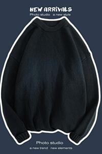 M701-P43男士毛衣冬季宽松休闲打底针织衫韩版潮流ins港风纯色