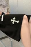 52228-P38休闲短裤男夏季薄款大码宽松直筒港风潮牌休闲五分裤，男装休闲裤，电商D310（原电商305）