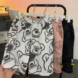51030-P38小熊印花运动短裤男夏季潮牌宽松直筒沙滩五分裤休，男装休闲裤，电商D310（原电商305）