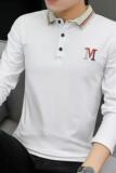6630男士长袖t恤秋季纯棉翻领青年打底衫带领polo衫潮，男装卫衣，电商D310（原电商305）