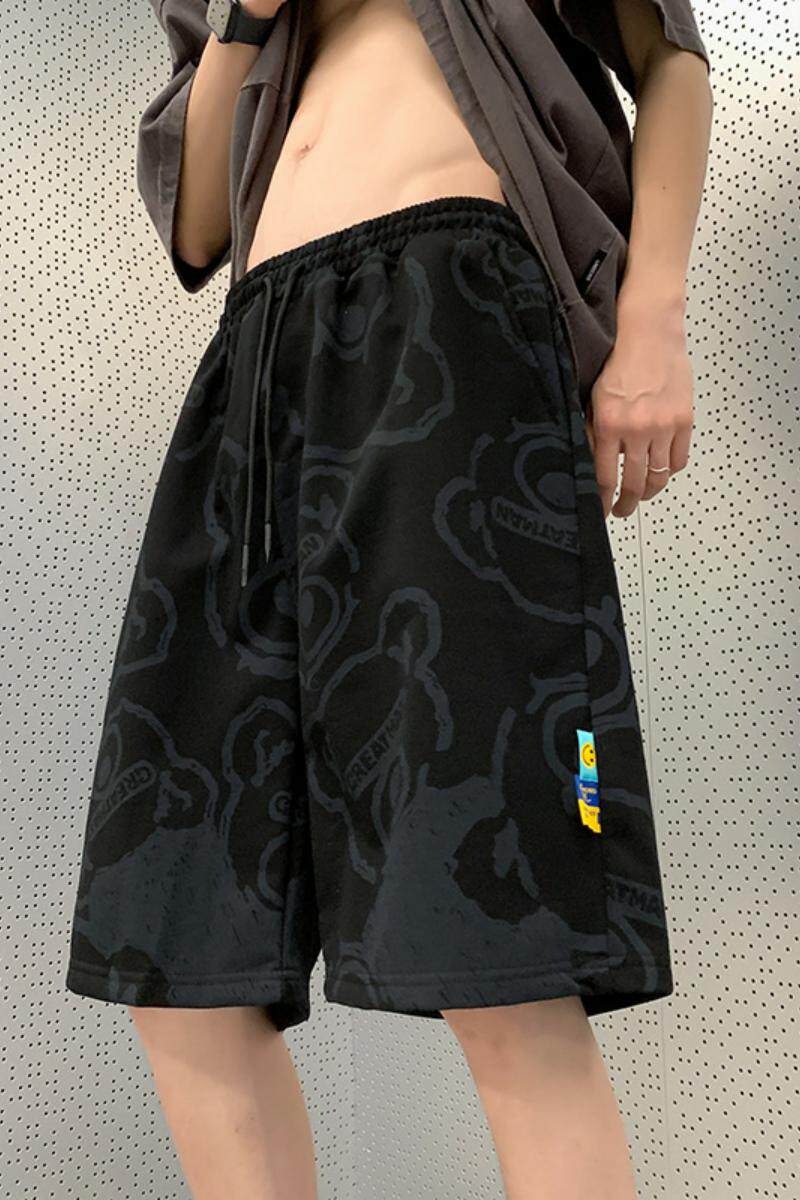 5030-P38休闲短裤男夏季薄款潮牌运动中裤潮流宽松裤子港风,男装休闲裤,电商D310（原电商305）