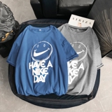 8902-P30男士短袖t恤宽松纯棉情侣上衣服夏季港风ins潮流潮，男装T恤，电商D310（原电商305）