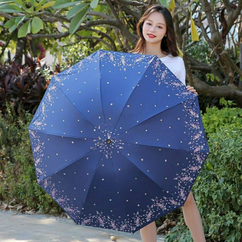 雨伞双人大号结实雨伞男女太阳伞遮阳防晒防紫外线晴雨两用伞折叠