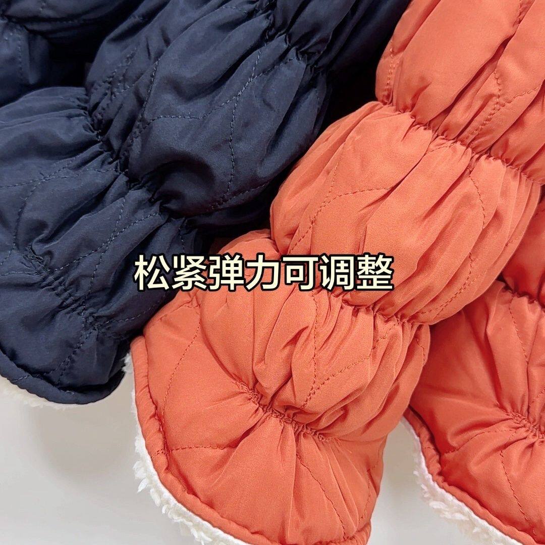 日单防风保暖腿套护膝加绒护腿绗缝保暖腿套