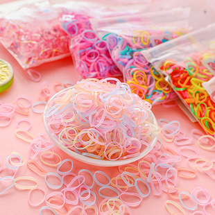 彩色高弹一次性皮筋强拉不断橡皮筋儿童扎头发发圈基础发绳