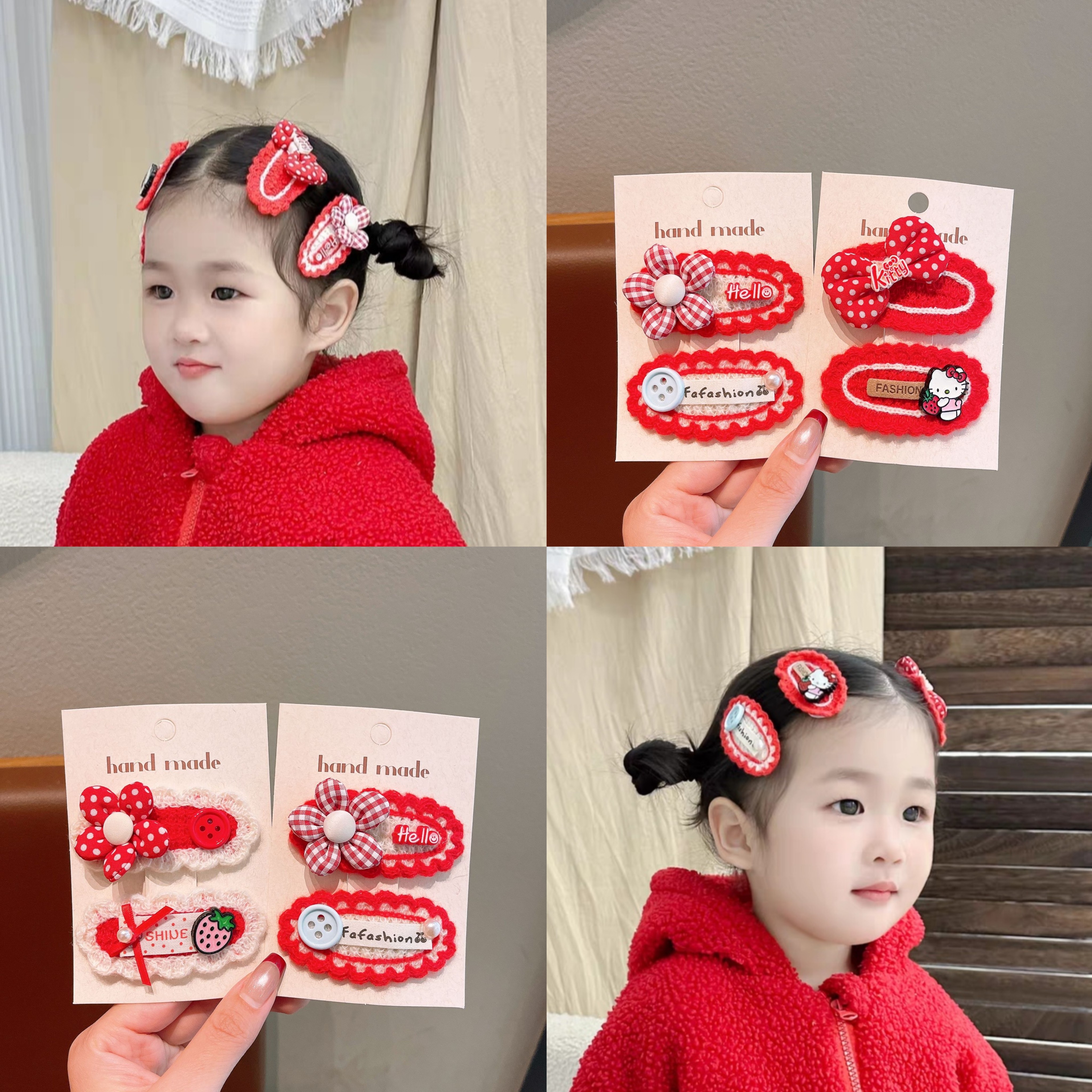 过年款儿童发夹女童侧边刘海碎发夹子头饰宝宝发卡小女孩公主发饰,饰品/流行首饰/时尚饰品新,发饰,淘宝优惠券,粉丝福利购,淘宝优惠卷