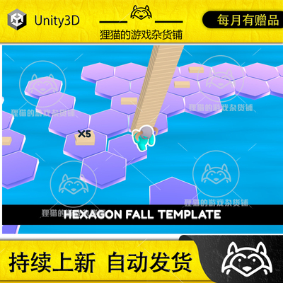 Unity Hexagon Fall  Template Editor 1.1.5 六方格游戏项目源码