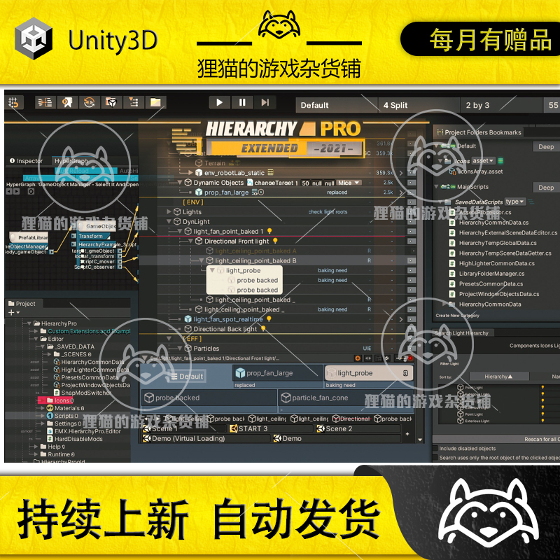 Unity Hierarchy Pro 2021- Extended编辑器插件 2022.1.4-封面