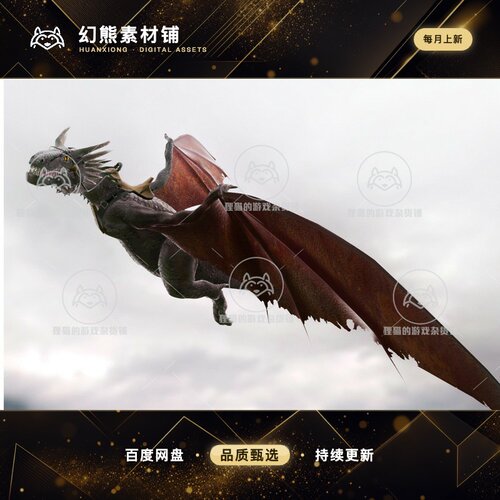 Unity Fire and Ice Dragons 1.1 包更新 RPG游戏冰火龙模型