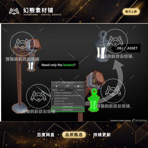 Unity Mesh Extractor Separate meshes materials 1.3.0网格切割