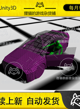 Unity Car Interaction Animaions 1.54 汽车交互动作动画包