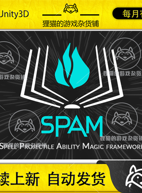 Unity SPAM Spell Projectile Ability Magic Framework 4.0.0