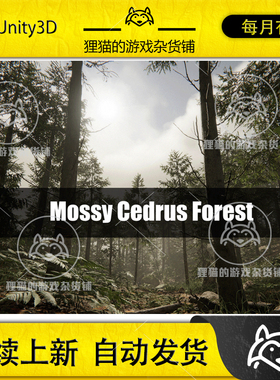 Unity Mossy Cedrus Forest 1.9.0 包更新 苔藓丛林森林场景