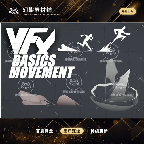 Unity VFX - Movement 1.0 包更新 2D人物跑动疾走特效