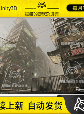Unity NewGen Sci-Fi Slums 1.2 包更新 科幻贫民窟建筑场景