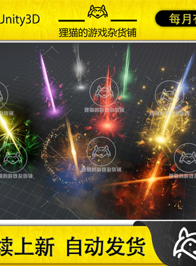 Unity Realistic ARPG Pickups Auras and Buffs VFX 1.0拾取特效