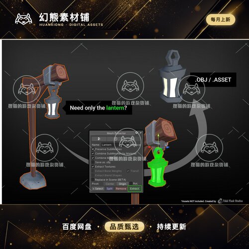 Unity Mesh Extractor 2 Separate meshes materials 2.0.14 包更